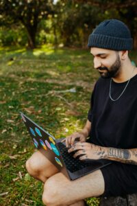 Freelancer aan het werk